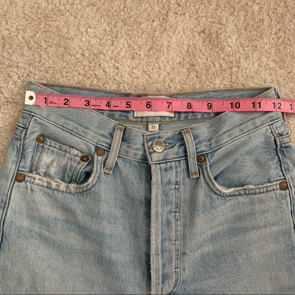 Agolde Riley High Rise Straight Crop in Shatter - Picture 8 of 10